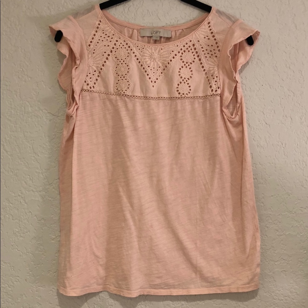 Loft blush colored tank